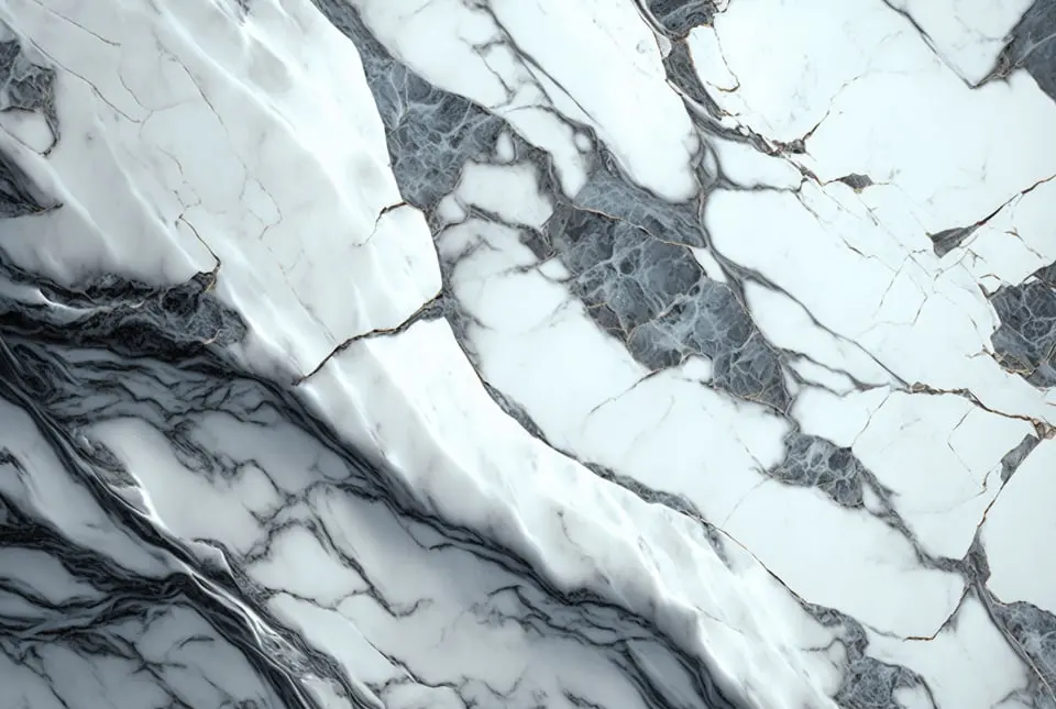 MS-W white marble slab