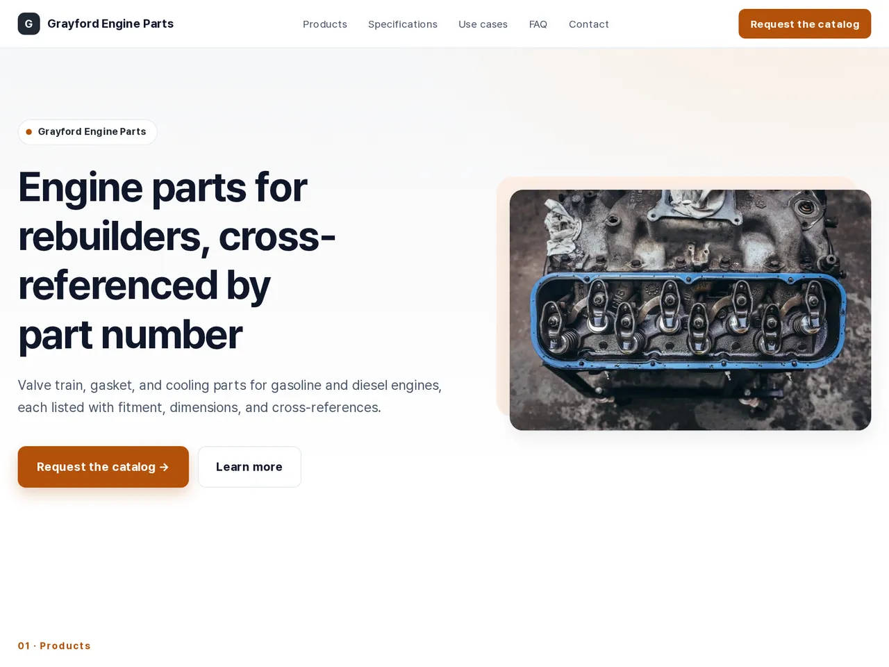 Auto Parts Catalog Template — example of a generated brochure
