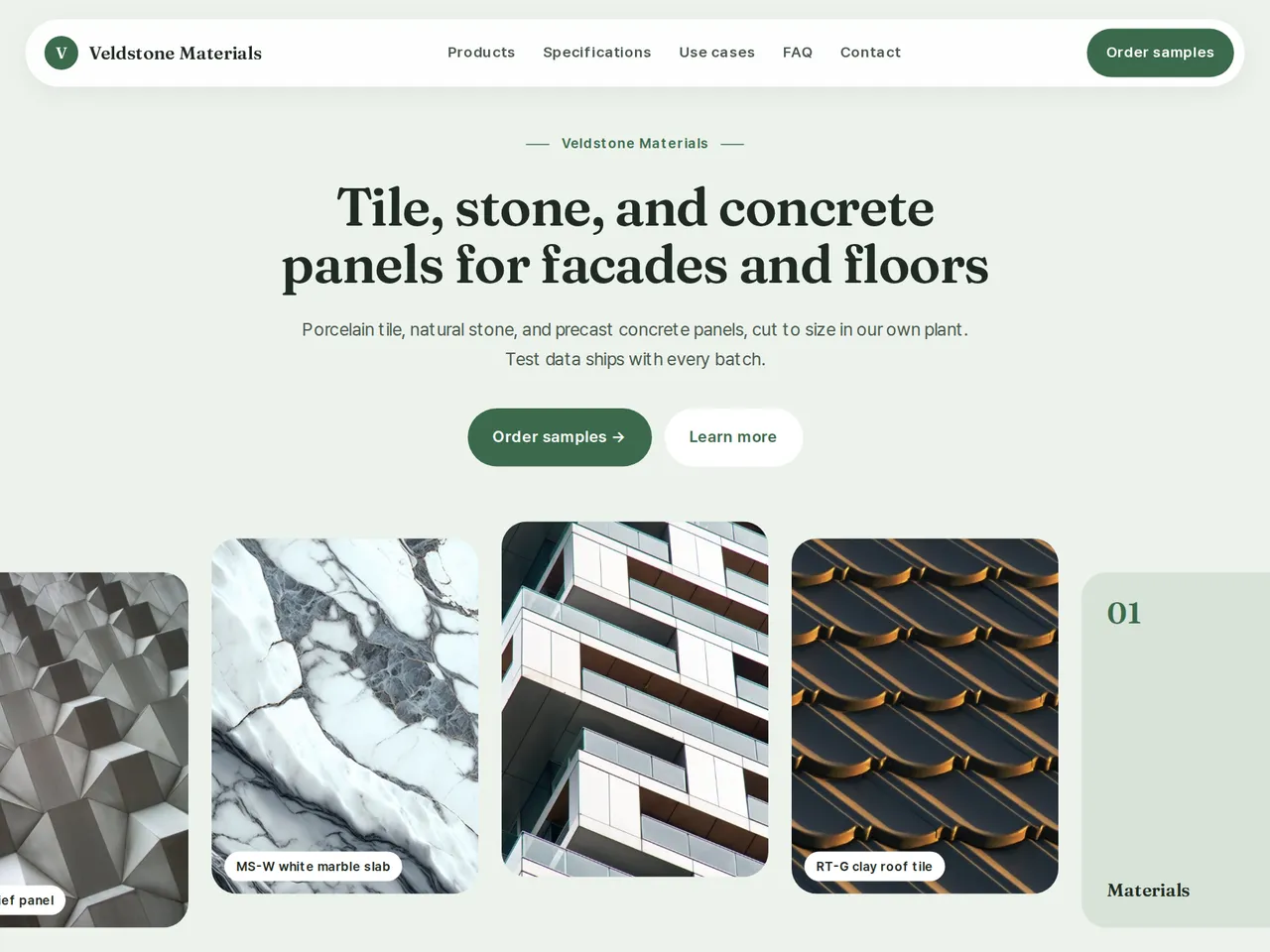 Building Materials Catalog Template — example of a generated brochure