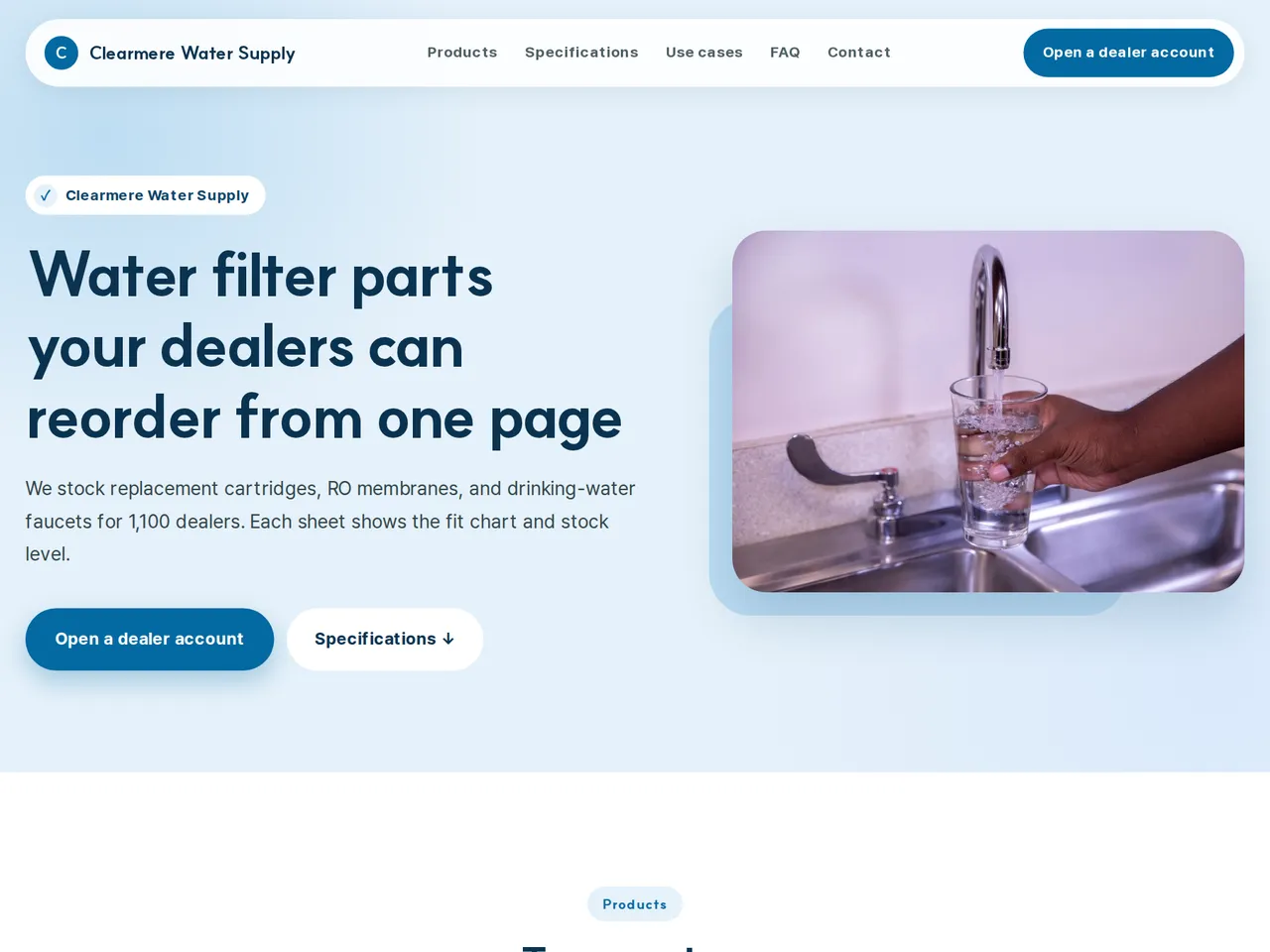 Distributor Product Sheet Template — example of a generated brochure