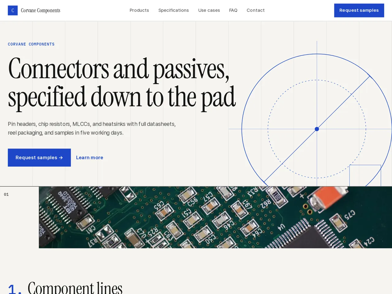 Electronic Components Catalog Template — example of a generated brochure