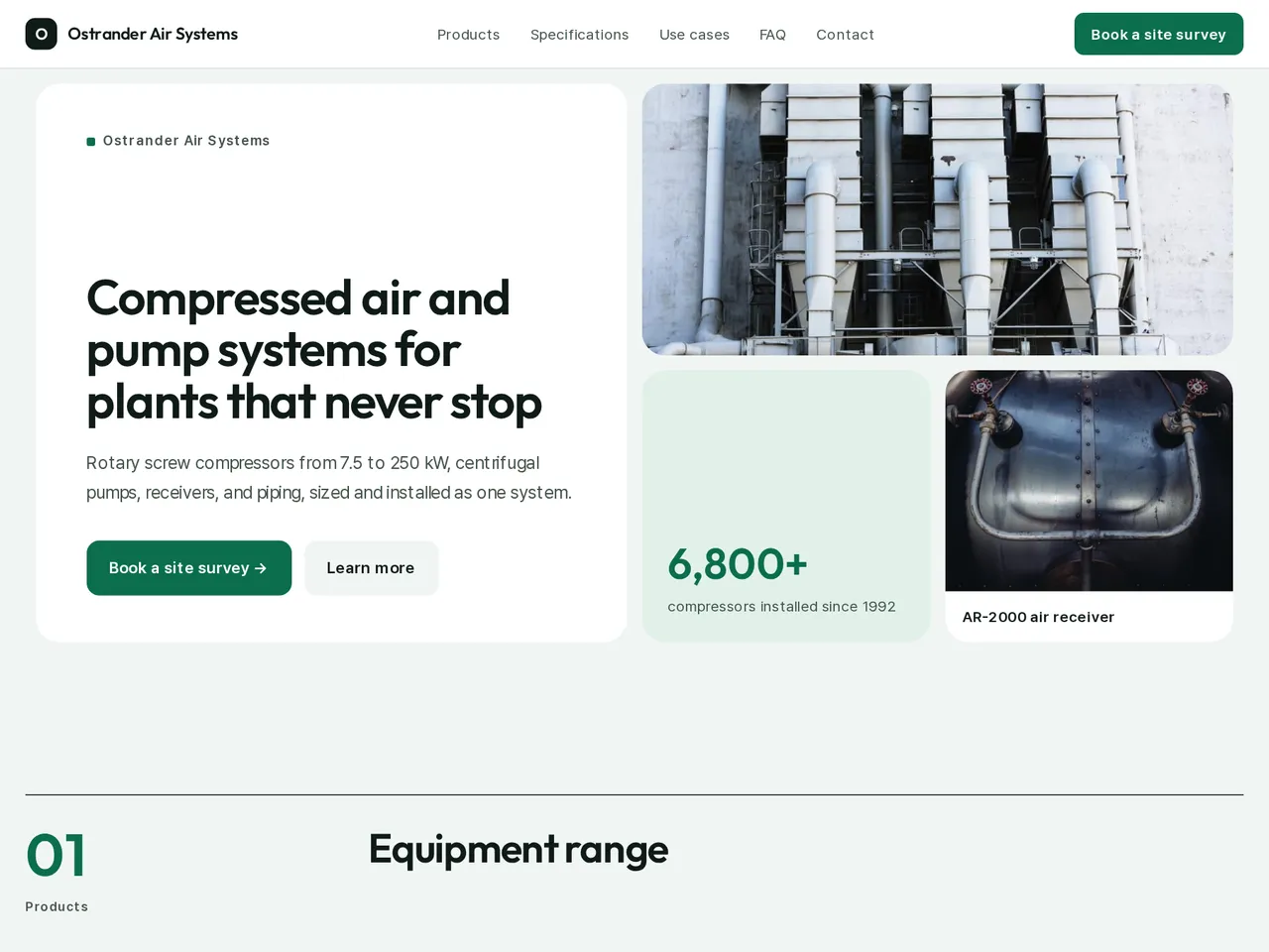 Industrial Equipment Catalog Template — example of a generated brochure