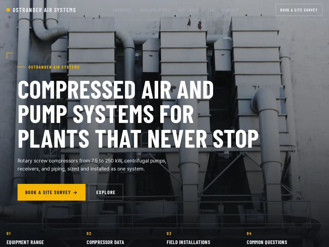 Industrial Equipment Catalog Template — example of a generated brochure