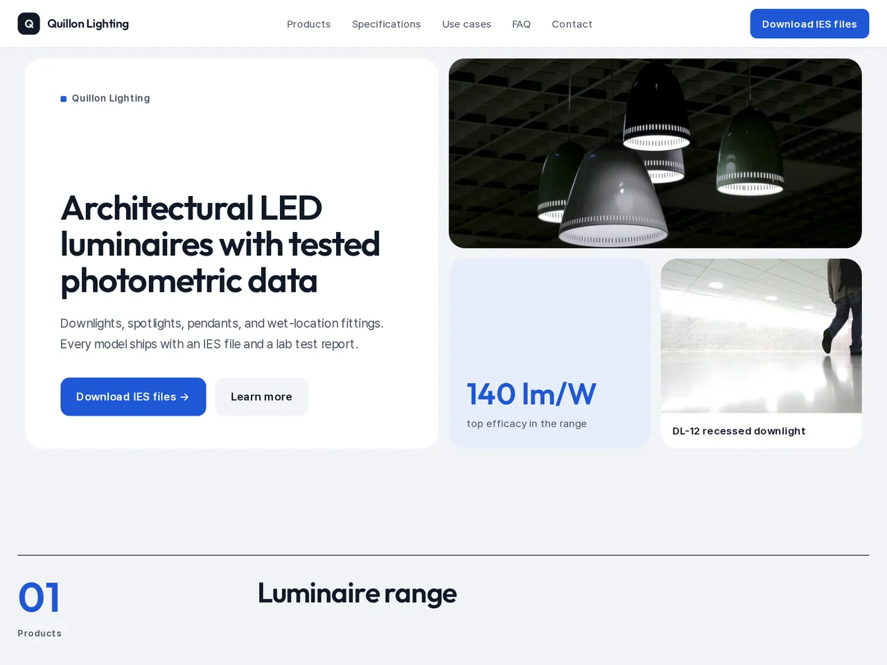 LED Lighting Catalog Template — example of a generated brochure