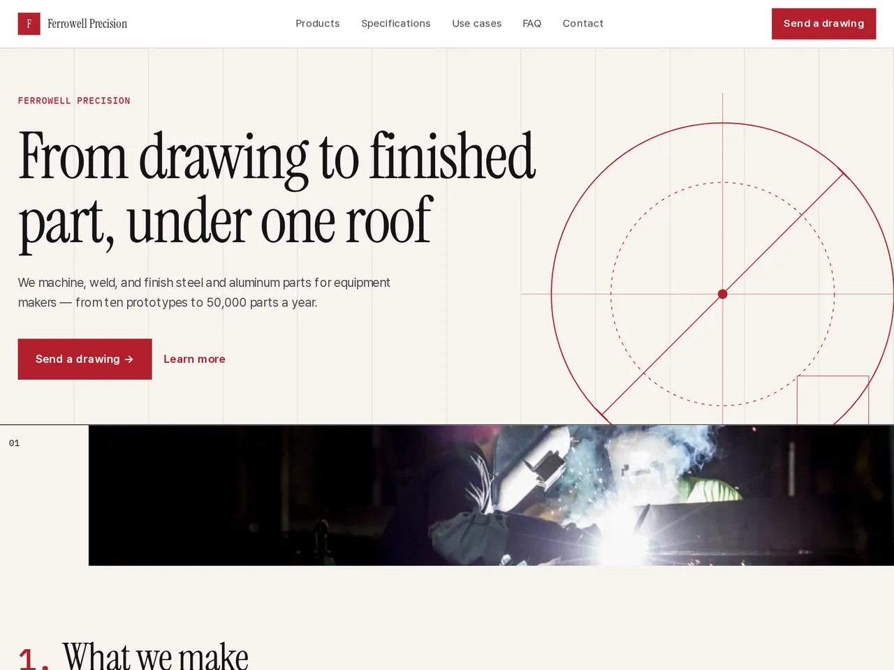 Manufacturing Brochure Template — example of a generated brochure