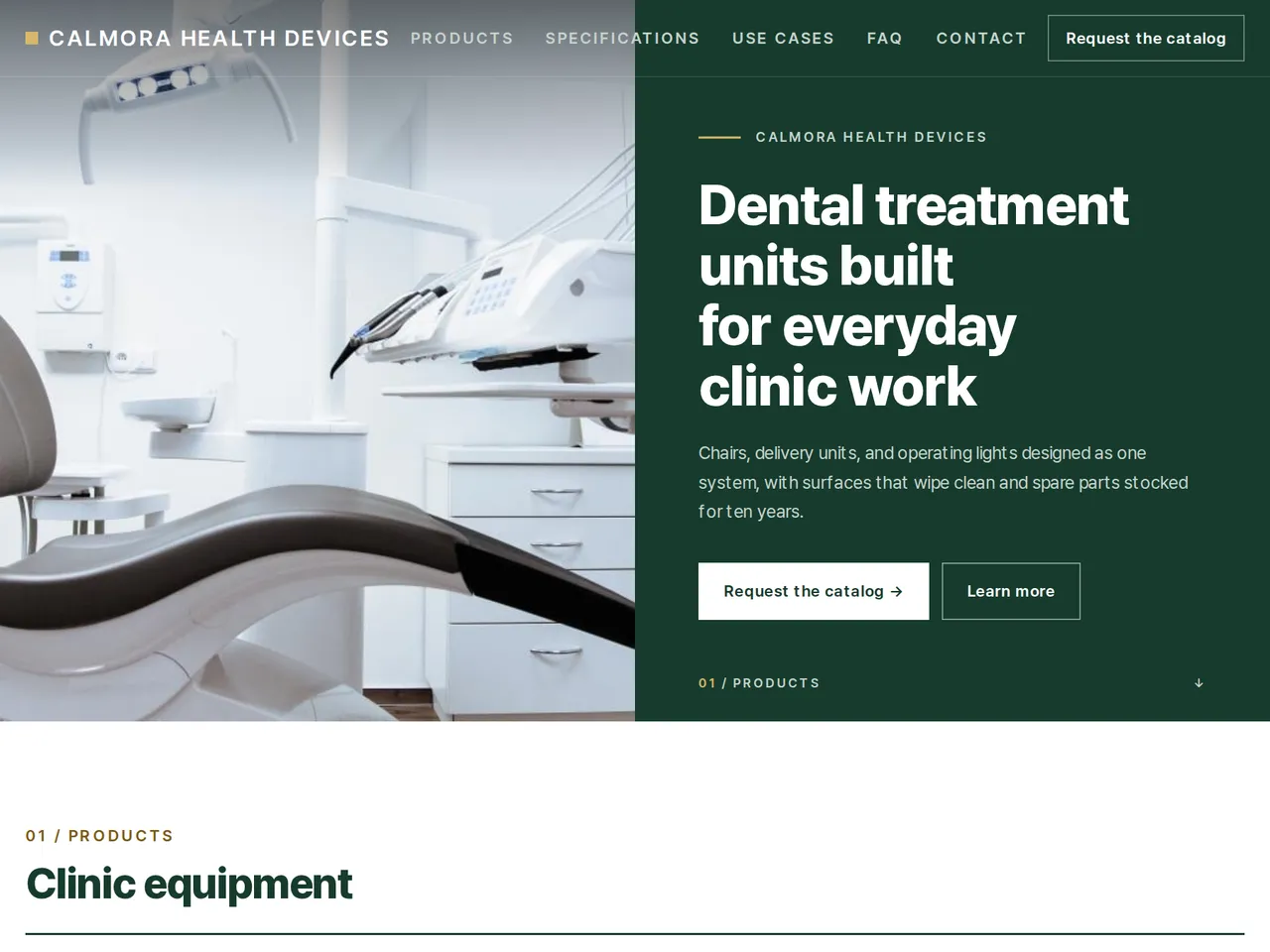 Medical Device Catalog Template — example of a generated brochure