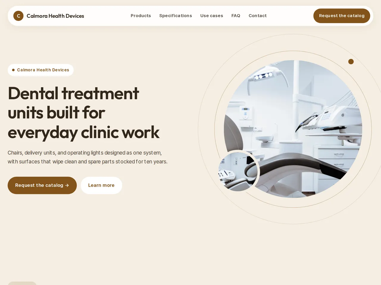 Medical Device Catalog Template — example of a generated brochure