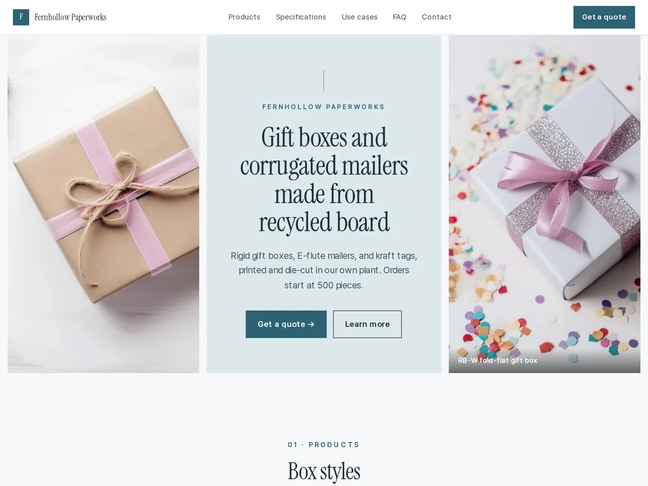 Packaging Materials Catalog Template — example of a generated brochure