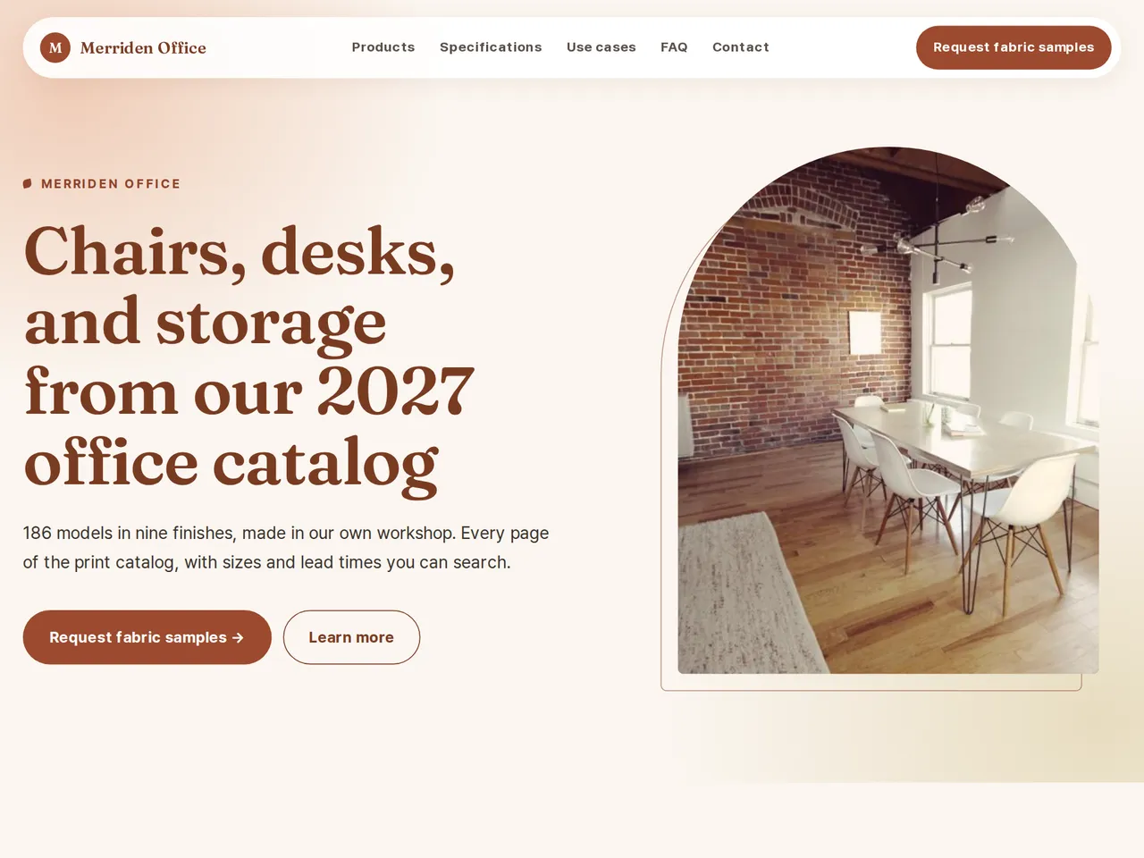 PDF Catalog to Website — example of a generated brochure