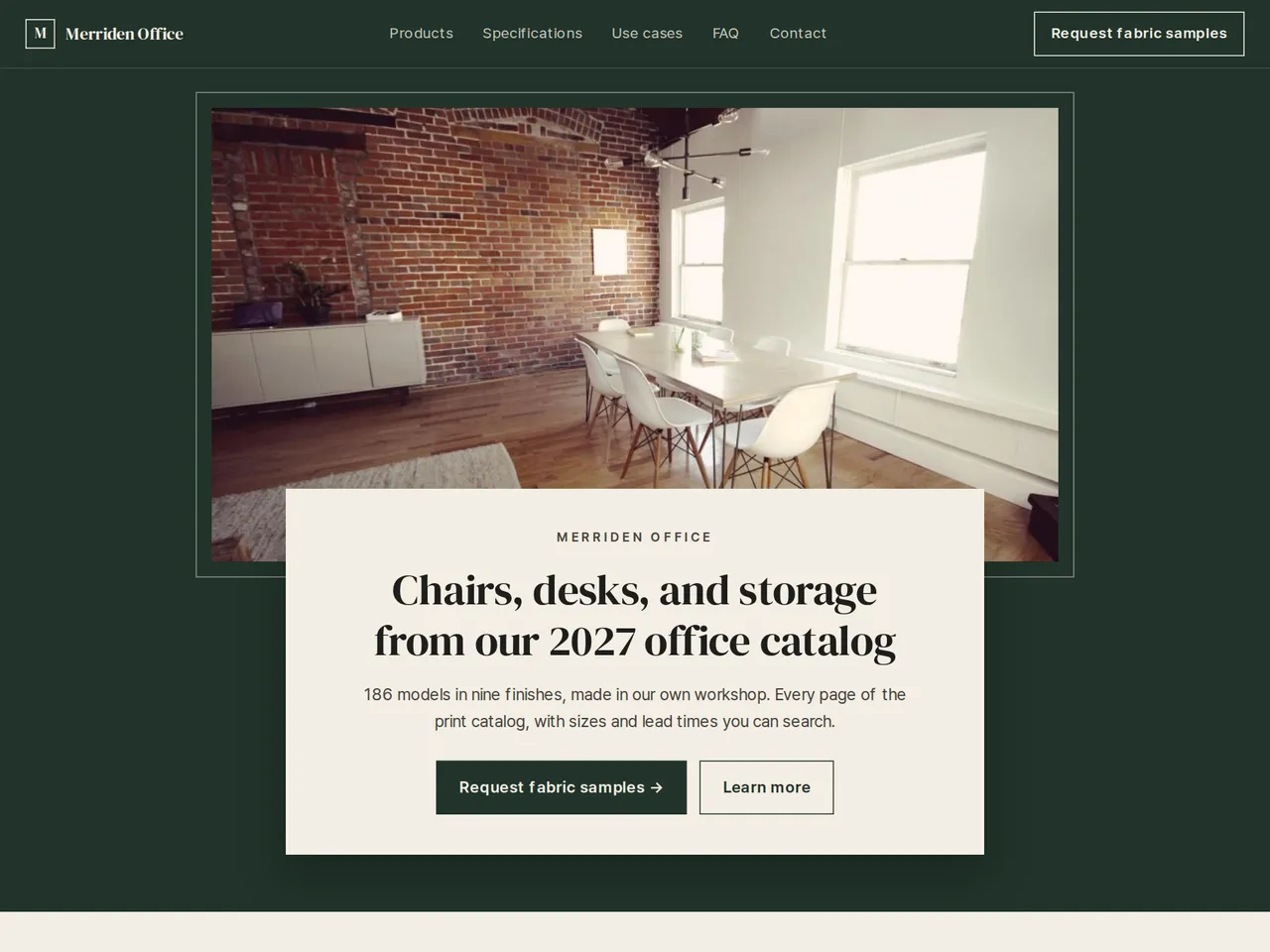 PDF Catalog to Website — example of a generated brochure