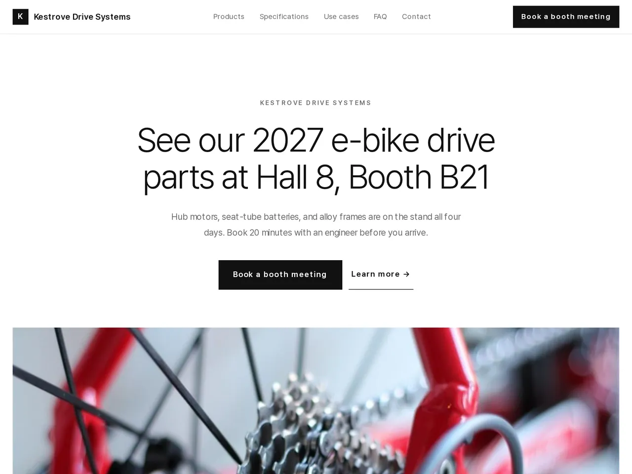 Trade Show Website — example of a generated brochure