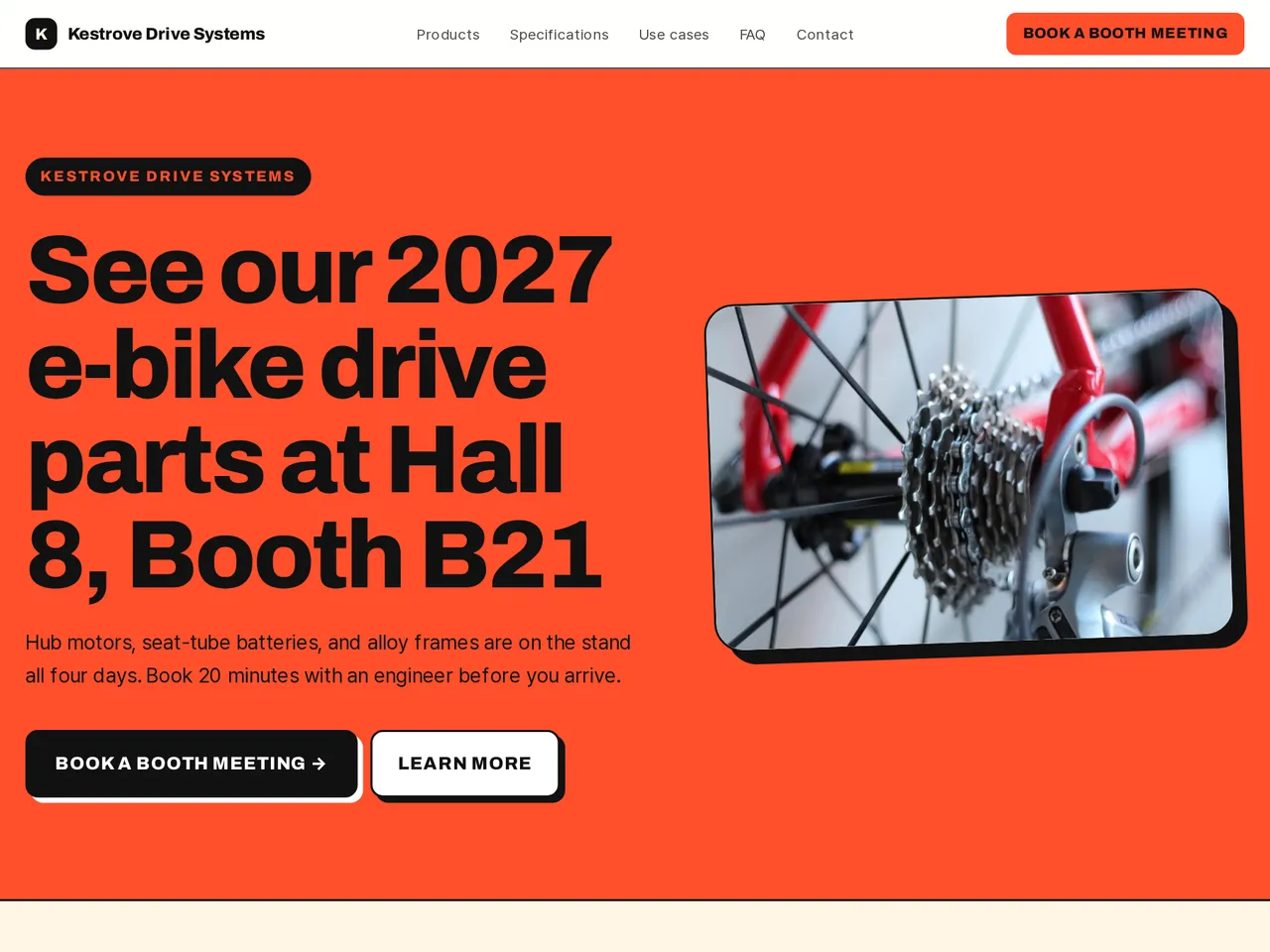 Trade Show Website — example of a generated brochure